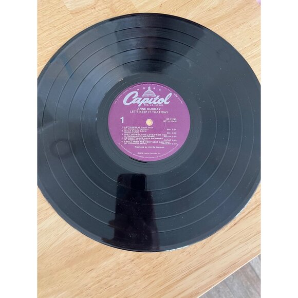 Anne Murray "Lets Keep It That Way" Vinyl Record ST-11743 Vintage Album - Picture 3 of 4